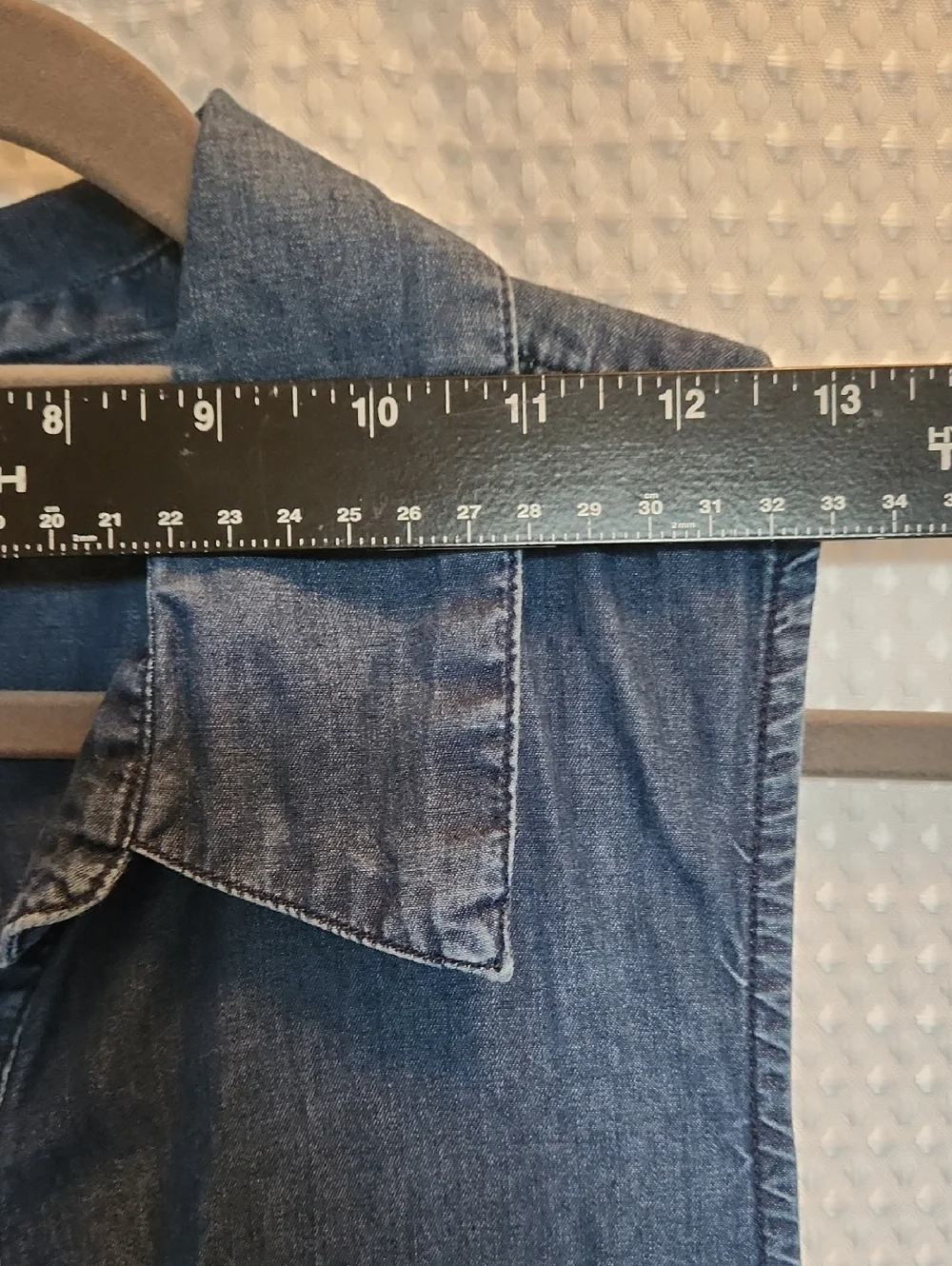 Soft Surroundings Small Blue Denim Sleeveless Maxi Shirt Dress 100% Cotton Boho - Picture 11 of 15